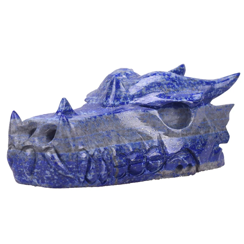 4.9'' Dragon Head Skull Natural Lapis Lazuli Carved Healing Dragon Head Skull Statue Christmas Gift or Home Decor Art Collection
4.9'' Dragon Head Skull Natural Lapis Lazuli Carved Healing Dragon Head Skull Statue Christmas Gift or Home Decor Art Collection