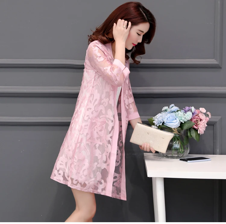 Plus Size 5XL 2019 Ladies Sweet Elegant Floral Print Mesh Lace Hollow Out Outerwear Tops Female Big Sheer Cardigans Jacket Coat
Plus Size 5XL 2019 Ladies Sweet Elegant Floral Print Mesh Lace Hollow Out Outerwear Tops Female Big Sheer Cardigans Jacket Coat