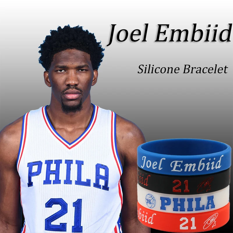 Joel Embiid Basketball Silicone Bracelets 76 Team Wristband 4 Colors Trust Process Sizes Sport New SuperStar Silicone bileklik
Joel Embiid Basketball Silicone Bracelets 76 Team Wristband 4 Colors Trust Process Sizes Sport New SuperStar Silicone bileklik