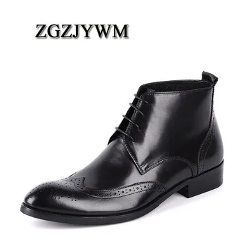 ZGZJYWM New Cowhide Boots Genuine Soft Leather Black/Red Pointed Toe Breathable Bullock Patterns Oxford Dress For Men Boots
ZGZJYWM New Cowhide Boots Genuine Soft Leather Black/Red Pointed Toe Breathable Bullock Patterns Oxford Dress For Men Boots
