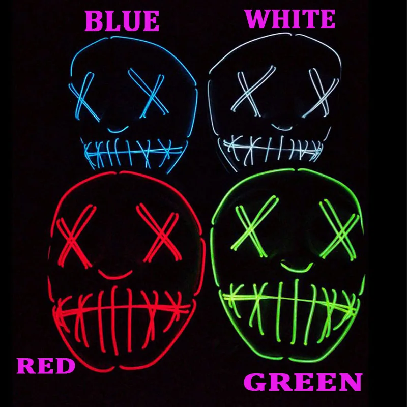 Halloween Rave Purge Masks Horror led Mask El Wire Light up Mask for Festival Cosplay Costume Decoration Funny Election Party
Halloween Rave Purge Masks Horror led Mask El Wire Light up Mask for Festival Cosplay Costume Decoration Funny Election Party