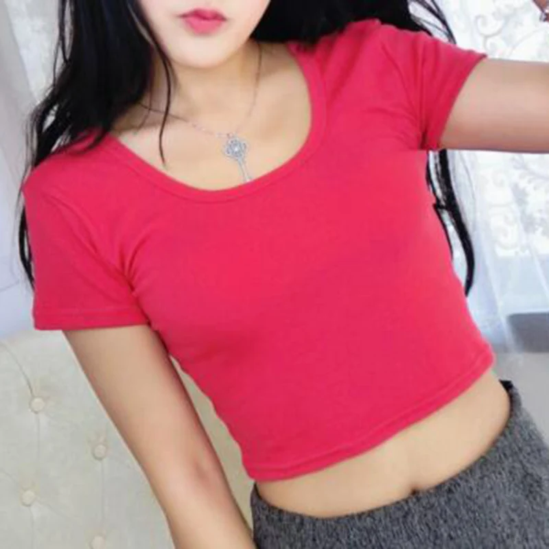 Hot Sale Summer Style Short-sleeved Tight-Fitting Lo Shi Shirt O-neck T-shirt Casual Crop Tops Girl Women Clothings High Quality
Hot Sale Summer Style Short-sleeved Tight-Fitting Lo Shi Shirt O-neck T-shirt Casual Crop Tops Girl Women Clothings High Quality