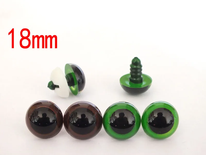 free shipping!!!20pairs /lot brown and green color Plastic Safety Eyes with white washer
free shipping!!!20pairs /lot brown and green color Plastic Safety Eyes with white washer