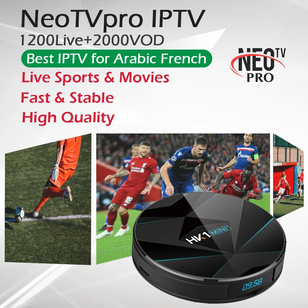 Best French IPTV Box HK1MINI+Andriod 9.0 TV BOX Dual Wifi BT4.0 4K+1 Year IPTV France Arabic Live football+VOD Smart IPTV Box
Best French IPTV Box HK1MINI+Andriod 9.0 TV BOX Dual Wifi BT4.0 4K+1 Year IPTV France Arabic Live football+VOD Smart IPTV Box
