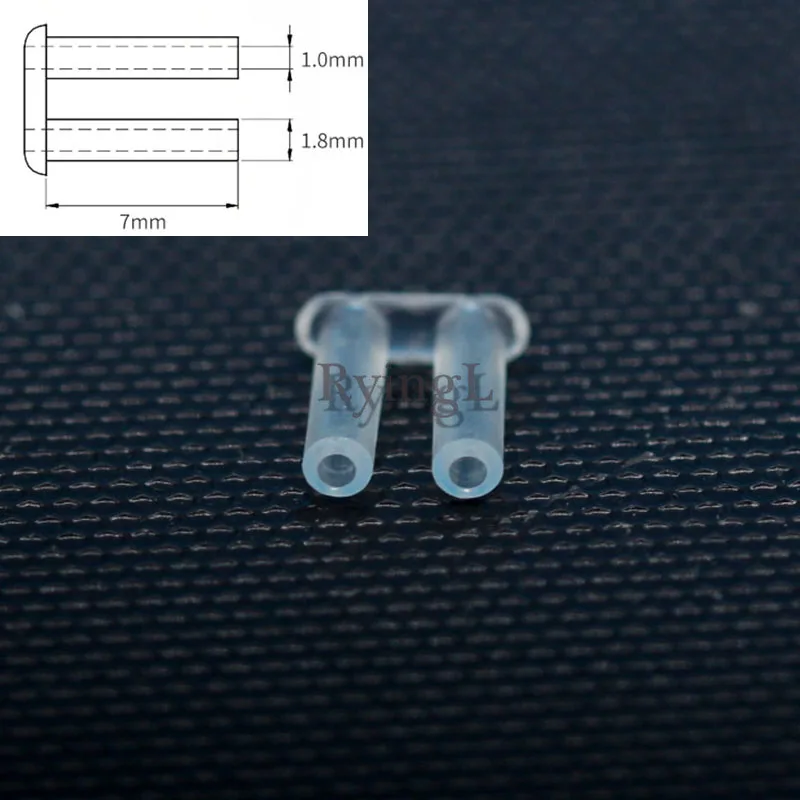 #1.8mm 100pcs Rimless Glasses Double rubber plug Lock Bushings eyeglasses plastic double bushing pins
#1.8mm 100pcs Rimless Glasses Double rubber plug Lock Bushings eyeglasses plastic double bushing pins