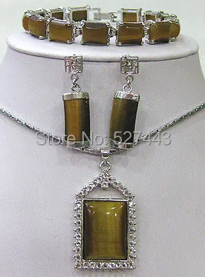 Wholesale free shipping >>18KGP Tiger's Eye bracelet /earrings /Necklace Pendant Set AAA M-20
Wholesale free shipping >>18KGP Tiger's Eye bracelet /earrings /Necklace Pendant Set AAA M-20