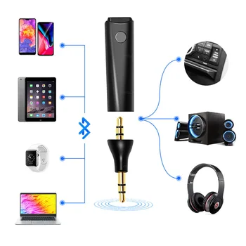 Bluetooth wireless adapter for car kit music audio bluetooth audio receiver 5.0 portable 3.5mm for car audio speakers notebook
Bluetooth wireless adapter for car kit music audio bluetooth audio receiver 5.0 portable 3.5mm for car audio speakers notebook