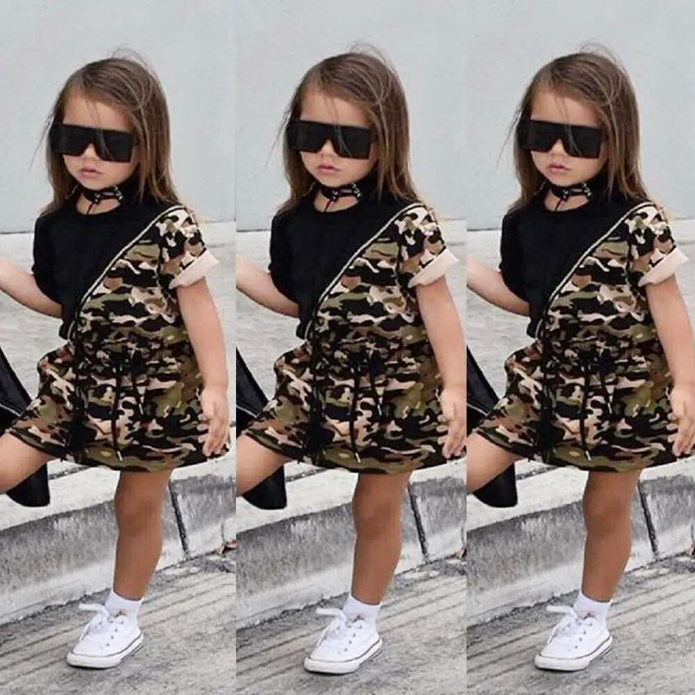 Pudcoco Brand New 2Pcs Toddler Kid Baby Girl Camouflage Clothes Top Shirt Skirt Summer Outfit Set
Pudcoco Brand New 2Pcs Toddler Kid Baby Girl Camouflage Clothes Top Shirt Skirt Summer Outfit Set