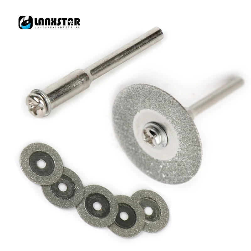 Lanxstar New 12/set 16mm Mini Diamond Cut Disc Wheel With Handle For Rotating Tool For Dremel Fittings
Lanxstar New 12/set 16mm Mini Diamond Cut Disc Wheel With Handle For Rotating Tool For Dremel Fittings