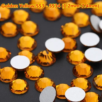 Free Shipping 1440 pcs/bag Golden Yellow Nail Glitter Flatback Rhinestone ss20 ss30 ss34 ss8 ss3 Strass Crystal Nail Art Charms
Free Shipping 1440 pcs/bag Golden Yellow Nail Glitter Flatback Rhinestone ss20 ss30 ss34 ss8 ss3 Strass Crystal Nail Art Charms