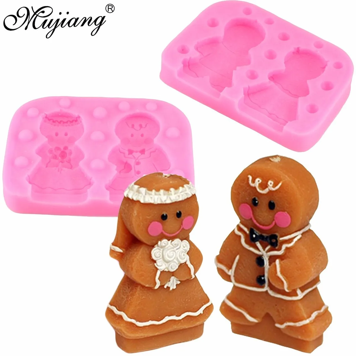 Mujiang 3D Bride Groom Candle Soap Molds Wedding Christmas Cake Decorating Fondant Mold Sugarcraft Candy Chocolate Baking Moulds
Mujiang 3D Bride Groom Candle Soap Molds Wedding Christmas Cake Decorating Fondant Mold Sugarcraft Candy Chocolate Baking Moulds