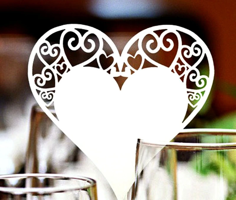 20/50pc Wedding Decoration Table Decor Place Cards Laser Cut Heart Floral Wine Glass Place Cards for Party Supplies Anniversary
20/50pc Wedding Decoration Table Decor Place Cards Laser Cut Heart Floral Wine Glass Place Cards for Party Supplies Anniversary