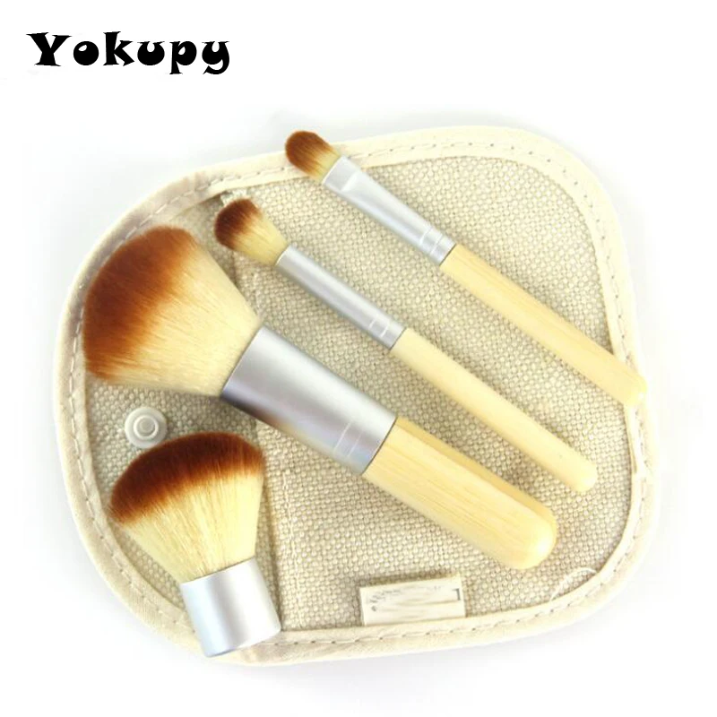 4PCS Natural Bamboo Handle Cleaning Brushes Makeup Brushes Set Cosmetics Tools Kit Powder Blush Brushes with Hemp linen bag
4PCS Natural Bamboo Handle Cleaning Brushes Makeup Brushes Set Cosmetics Tools Kit Powder Blush Brushes with Hemp linen bag