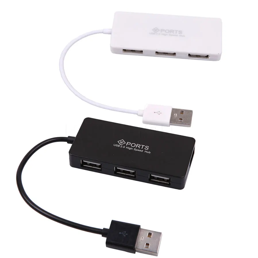 Kebidu Новое поступление мини супер тонкий USB 2 0 концентратор с 4 портами скоростной