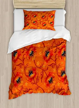 Orange Duvet Cover Set Poppy Flower Series Blossoms Romance Bohemian Artistic Design Print 4 Piece Bedding Set
Orange Duvet Cover Set Poppy Flower Series Blossoms Romance Bohemian Artistic Design Print 4 Piece Bedding Set