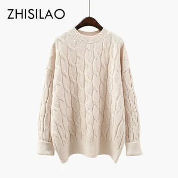 O-neck Sweater Women Winter Knitted Sweater Mujer Pullovers Pull Femme Hiver Solid Thick Cashmere Sweater Plus Size
O-neck Sweater Women Winter Knitted Sweater Mujer Pullovers Pull Femme Hiver Solid Thick Cashmere Sweater Plus Size