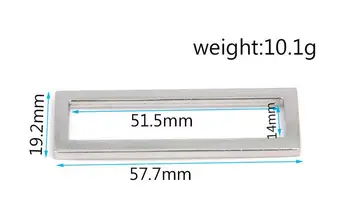 52x14mm Nickle, Silver zinc alloy buckle, wire clasp, circle Ring parts for Bag, Shoes, belts, Buckle belt parts bag accessories
52x14mm Nickle, Silver zinc alloy buckle, wire clasp, circle Ring parts for Bag, Shoes, belts, Buckle belt parts bag accessories