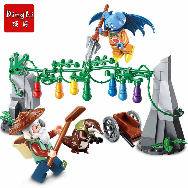 Dingli Enlighten Calabash Brothers Building Blocks Toys 318 pcs Action Figure Building Blocks Children Gifts brinquedos
Dingli Enlighten Calabash Brothers Building Blocks Toys 318 pcs Action Figure Building Blocks Children Gifts brinquedos