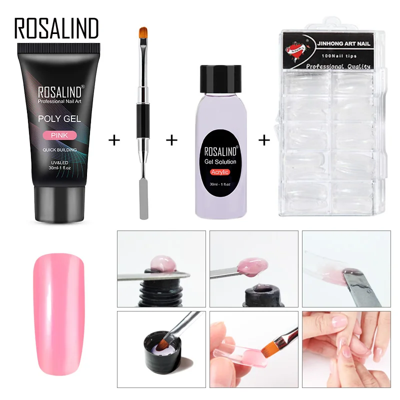 ROSALIND 2018 New 30ML Poly Gel Varnish Set For Nail Extension Set With Tools Design Manicure Kit Nail Art Poly Gel Nail Polish
ROSALIND 2018 New 30ML Poly Gel Varnish Set For Nail Extension Set With Tools Design Manicure Kit Nail Art Poly Gel Nail Polish