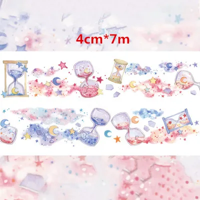 Special Ink 40mm*7m Star Hourglass decoration washi tape DIY planner scrapbooking masking tape With release paper
Special Ink 40mm*7m Star Hourglass decoration washi tape DIY planner scrapbooking masking tape With release paper