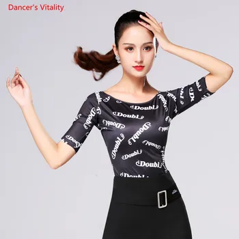 2018 New Latin Dance Tops Half Sleeves Adult Dancing Practcie Clothes Women Girls Latin Ballroom Rumba Samba Dance Costumes
2018 New Latin Dance Tops Half Sleeves Adult Dancing Practcie Clothes Women Girls Latin Ballroom Rumba Samba Dance Costumes