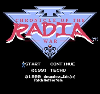 Chronicle of the Radia War Region Free 8 Bit Game Card For 72 Pin Video Game Player
Chronicle of the Radia War Region Free 8 Bit Game Card For 72 Pin Video Game Player