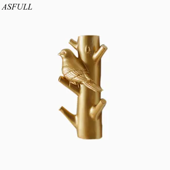 ASFULL Nordic bird and trunk hanging decorative hooks Bionic hight-grade birdie resin craft home wall decorative sculpture
ASFULL Nordic bird and trunk hanging decorative hooks Bionic hight-grade birdie resin craft home wall decorative sculpture