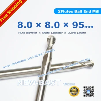 Fast delivery New 8.00mm (R4) 8mm Shank 2 Flutes Ball Cutter Nosed End Mill Cutter
Fast delivery New 8.00mm (R4) 8mm Shank 2 Flutes Ball Cutter Nosed End Mill Cutter