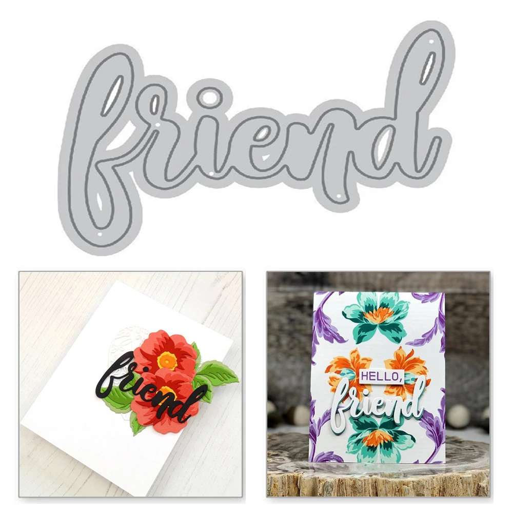 Naifumodo Friend Letter Metal Cutting Dies Scrapbooking For Making Cards Photo Album Decorative Embossing DIY Crafts Stencils
Naifumodo Friend Letter Metal Cutting Dies Scrapbooking For Making Cards Photo Album Decorative Embossing DIY Crafts Stencils