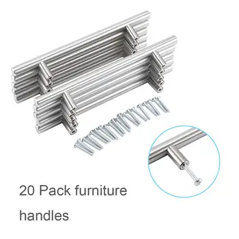 20Pcs/Pack Furniture T Bar Handle Pull Knob Kitchen Door Cabinet Knobs for Shoe Cabinet Bookcase Drawer
20Pcs/Pack Furniture T Bar Handle Pull Knob Kitchen Door Cabinet Knobs for Shoe Cabinet Bookcase Drawer