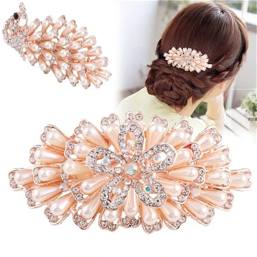 Elegant Bride Hair Combs Hairpin Peacock Bowknot Hairclip Pearl Headwear For Women Wedding Hair Accessories Pearl Headwear 30
Elegant Bride Hair Combs Hairpin Peacock Bowknot Hairclip Pearl Headwear For Women Wedding Hair Accessories Pearl Headwear 30