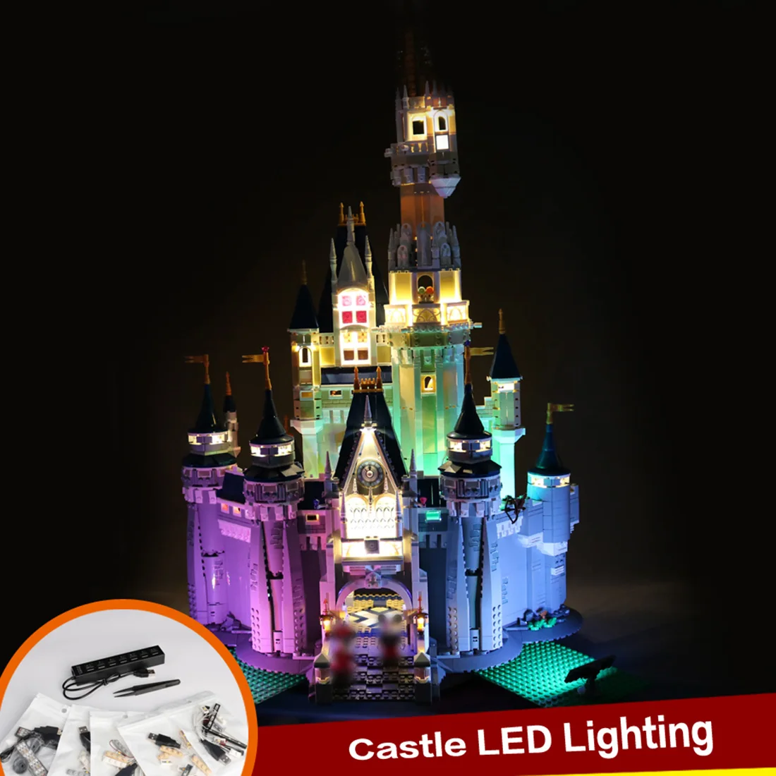 USB LED Lighting Kit for Castle 71040 Compatible Particle Building Block Accessories Gift Toy (Only Lighting ,No Brick Set)
USB LED Lighting Kit for Castle 71040 Compatible Particle Building Block Accessories Gift Toy (Only Lighting ,No Brick Set)