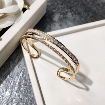 Adjustable Open Stainless Steel Bracelets & Bangles 3 Color Bracelet Cuff For Women Crystal CZ love Jewelry Gift For Girls
Adjustable Open Stainless Steel Bracelets & Bangles 3 Color Bracelet Cuff For Women Crystal CZ love Jewelry Gift For Girls