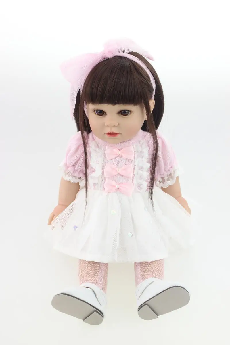American 18" Girl Doll Full Vinyl Fashion Baby Toy Realistic Baby Alive princess bonecas handmade kids birthday present toys
American 18" Girl Doll Full Vinyl Fashion Baby Toy Realistic Baby Alive princess bonecas handmade kids birthday present toys
