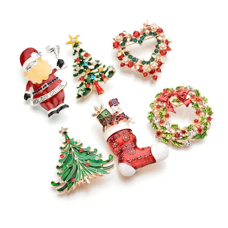 2018 New Hot Sale Pins Santa Claus Christmas Trees Socks Boutonniere Rhinestone Brooches For Women Gift
2018 New Hot Sale Pins Santa Claus Christmas Trees Socks Boutonniere Rhinestone Brooches For Women Gift