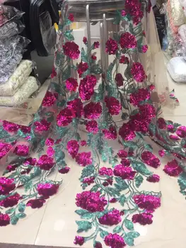 wholesale!african lace fabric 2019 high quality lace with pink green sequins french lace fabric for wedding dress free shipping
wholesale!african lace fabric 2019 high quality lace with pink green sequins french lace fabric for wedding dress free shipping