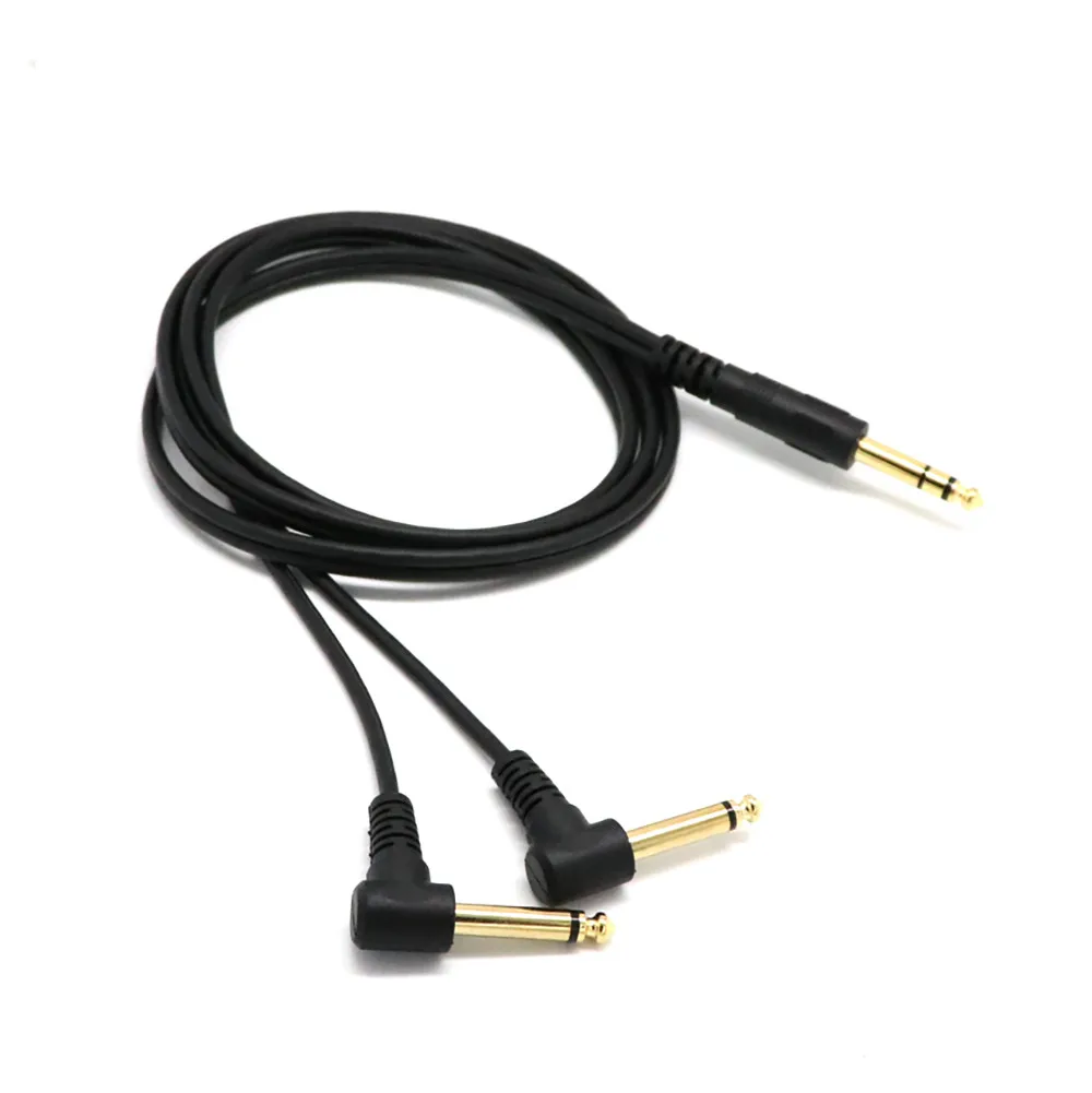 6.35mm Male Stereo to 2x6.35mm 1/4 Male TRS Right Angle Y Splitter Audio Cable 1.5m Drop Shipping
6.35mm Male Stereo to 2x6.35mm 1/4 Male TRS Right Angle Y Splitter Audio Cable 1.5m Drop Shipping