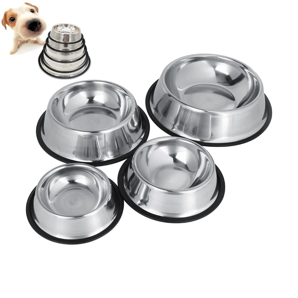 Dog Bowl Stainless Steel Standard Pet Dog Puppy Cat Water Bowl Food Container Dish 4 Size For Chien Cat Feeder
Dog Bowl Stainless Steel Standard Pet Dog Puppy Cat Water Bowl Food Container Dish 4 Size For Chien Cat Feeder