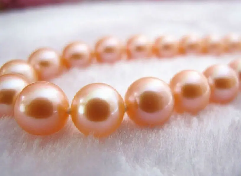 A BEAUTIFUL NATURAL AA 11-12MM PERFECT ROUND SOUTH SEA PINK PEARL NECKLACE 18" 14KGP
A BEAUTIFUL NATURAL AA 11-12MM PERFECT ROUND SOUTH SEA PINK PEARL NECKLACE 18" 14KGP