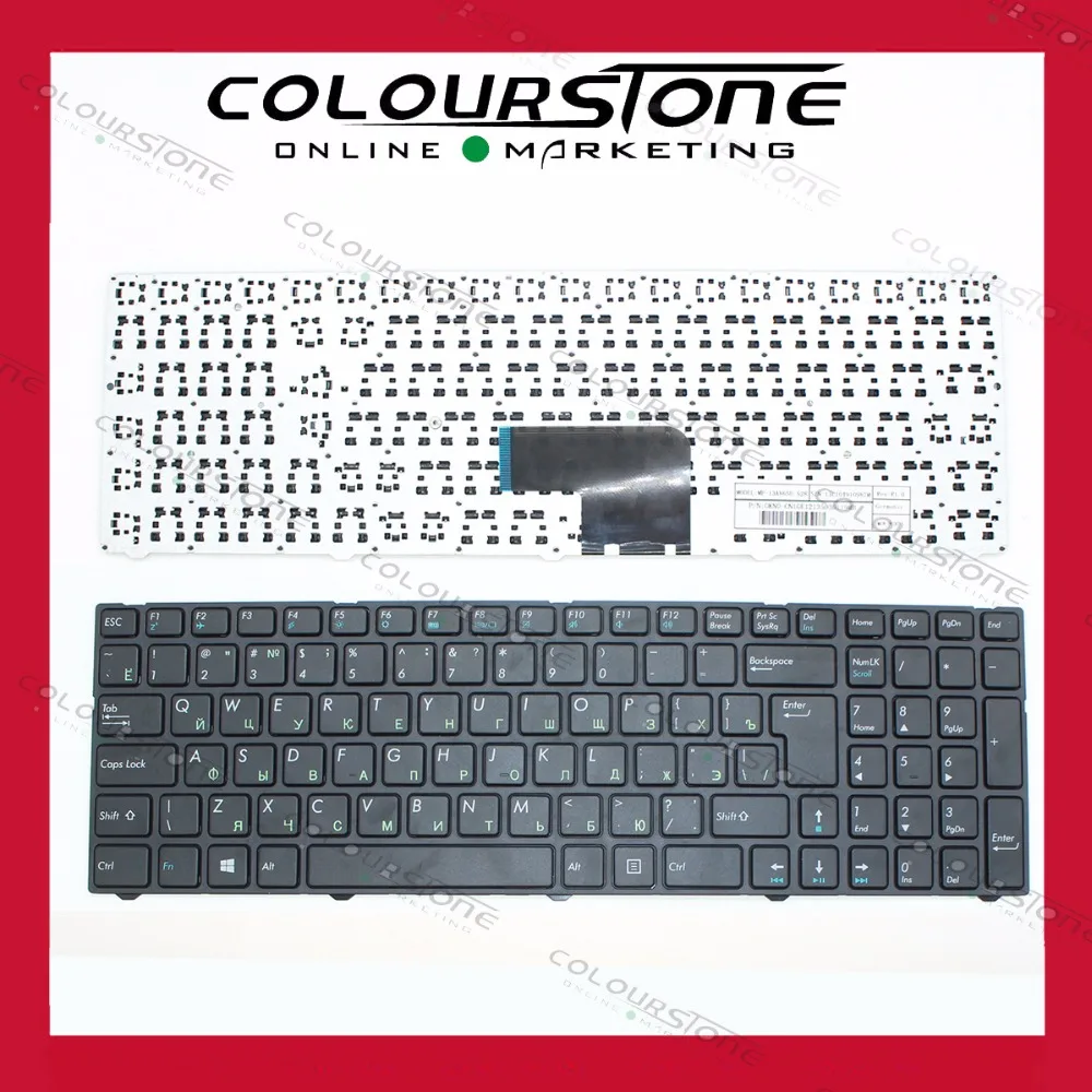 RUSSIA Laptop Keyboard For Pegatron C15 black with frame 0KN0-CN4RU12 MP-13A83SU-5283 | Компьютеры и офис