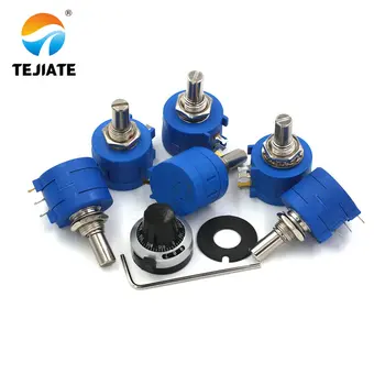 1PCS 3590S 1K 2K 5K 10K 20K 50K 100K ohm Precision Potentiometer Adjustable Resistor 3590 102 103 502 103 203 503 104 MF-A03