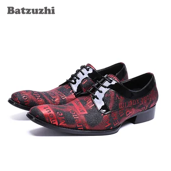 Batzuzhi 2018 New Handmade Men Shoes Red Genuine Leather Business Dress Shoes Lace-up Italian Pop Men Wedding and Party Shoes,46
Batzuzhi 2018 New Handmade Men Shoes Red Genuine Leather Business Dress Shoes Lace-up Italian Pop Men Wedding and Party Shoes,46