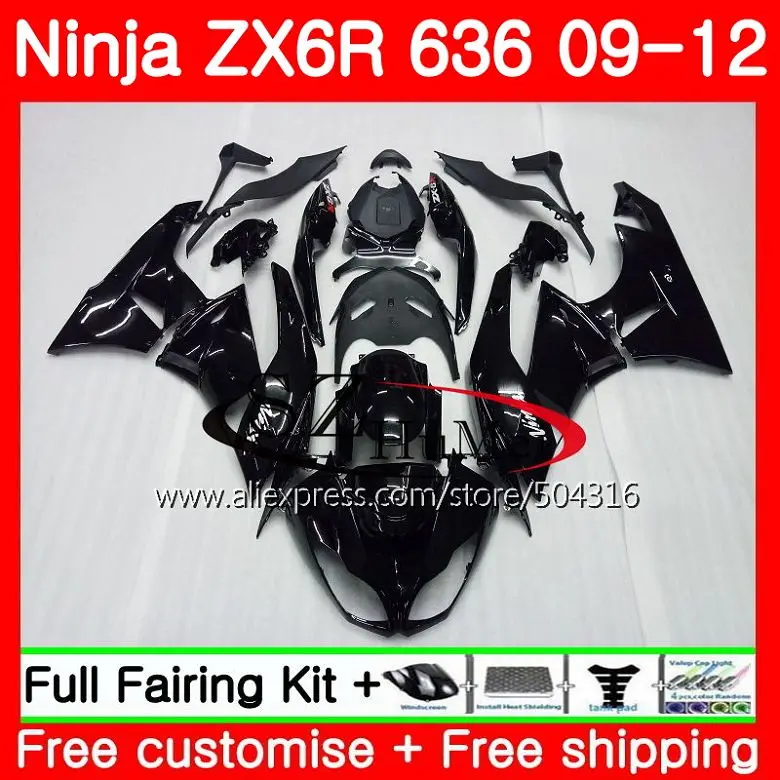 Bodys For KAWASAKI Glossy black NINJA ZX636 ZX-6R ZX-636 600CC 7SH2 ZX6R 09 10 11 12 ZX 636 ZX 6R 2009 2010 2011 2012 Fairings
Bodys For KAWASAKI Glossy black NINJA ZX636 ZX-6R ZX-636 600CC 7SH2 ZX6R 09 10 11 12 ZX 636 ZX 6R 2009 2010 2011 2012 Fairings