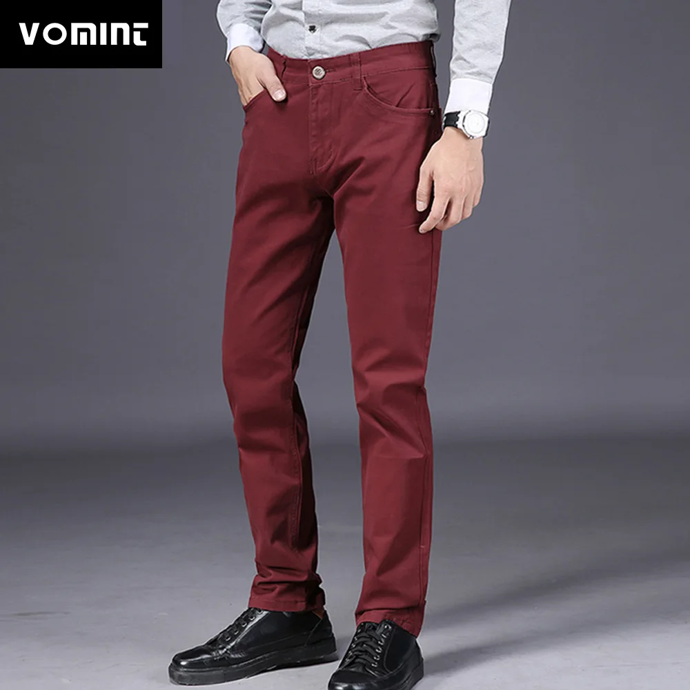 VOMINT 2019 New Mens Casual Business Pant Slim Straight Trousers Badge Pockets Black Blue Khaki Big Size 44 46 Fashion Male
VOMINT 2019 New Mens Casual Business Pant Slim Straight Trousers Badge Pockets Black Blue Khaki Big Size 44 46 Fashion Male