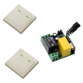 New AC220 V 1CH Wireless Remote Control Switch System Receiver +2 *Wall Panel Remote Transmitter Sticky Remote Smart Home Switch
New AC220 V 1CH Wireless Remote Control Switch System Receiver +2 *Wall Panel Remote Transmitter Sticky Remote Smart Home Switch