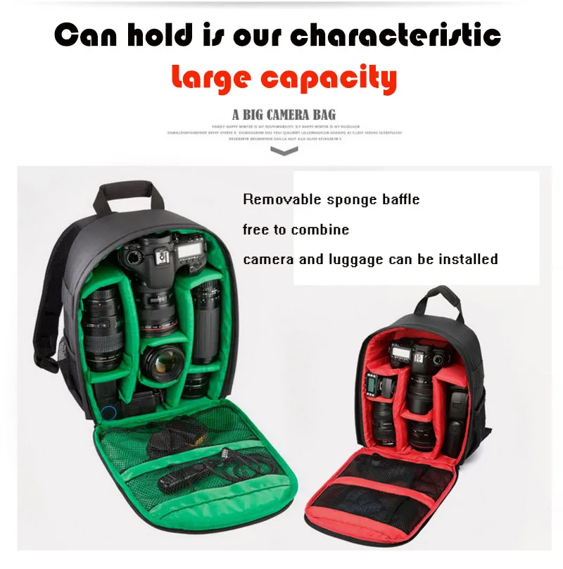 Camera Bag Waterproof Digital DSLR LOMO D3200 D3100 D5200 D7100 Durable Video Photo Multi-functional Traveling Outdoor Backpack
Camera Bag Waterproof Digital DSLR LOMO D3200 D3100 D5200 D7100 Durable Video Photo Multi-functional Traveling Outdoor Backpack