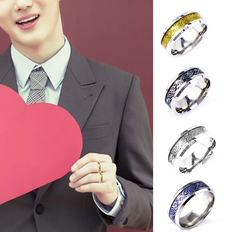 LNRRABC Fashion Multicolor Men Celtic Dragon Rings Stainless Steel Titanium Charm Size 6-12 Wedding Gift
LNRRABC Fashion Multicolor Men Celtic Dragon Rings Stainless Steel Titanium Charm Size 6-12 Wedding Gift