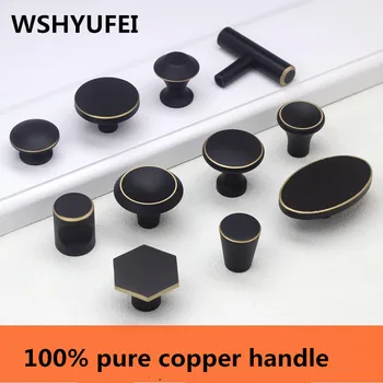 Black copper solid handle modern minimalist solid wood cabinet door cabinet TV cabinet five drawers drawer single hole handle
Black copper solid handle modern minimalist solid wood cabinet door cabinet TV cabinet five drawers drawer single hole handle