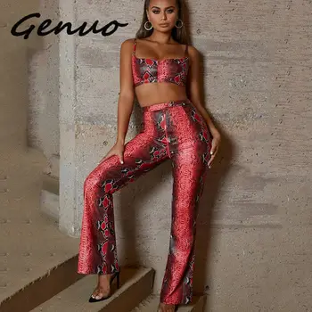 Genuo New Snake Print Sexy Jumpsuit Women Two Piece Set Strapless Backless Rompers Womens Jumpsuits Fashion Zipper Overalls
Genuo New Snake Print Sexy Jumpsuit Women Two Piece Set Strapless Backless Rompers Womens Jumpsuits Fashion Zipper Overalls