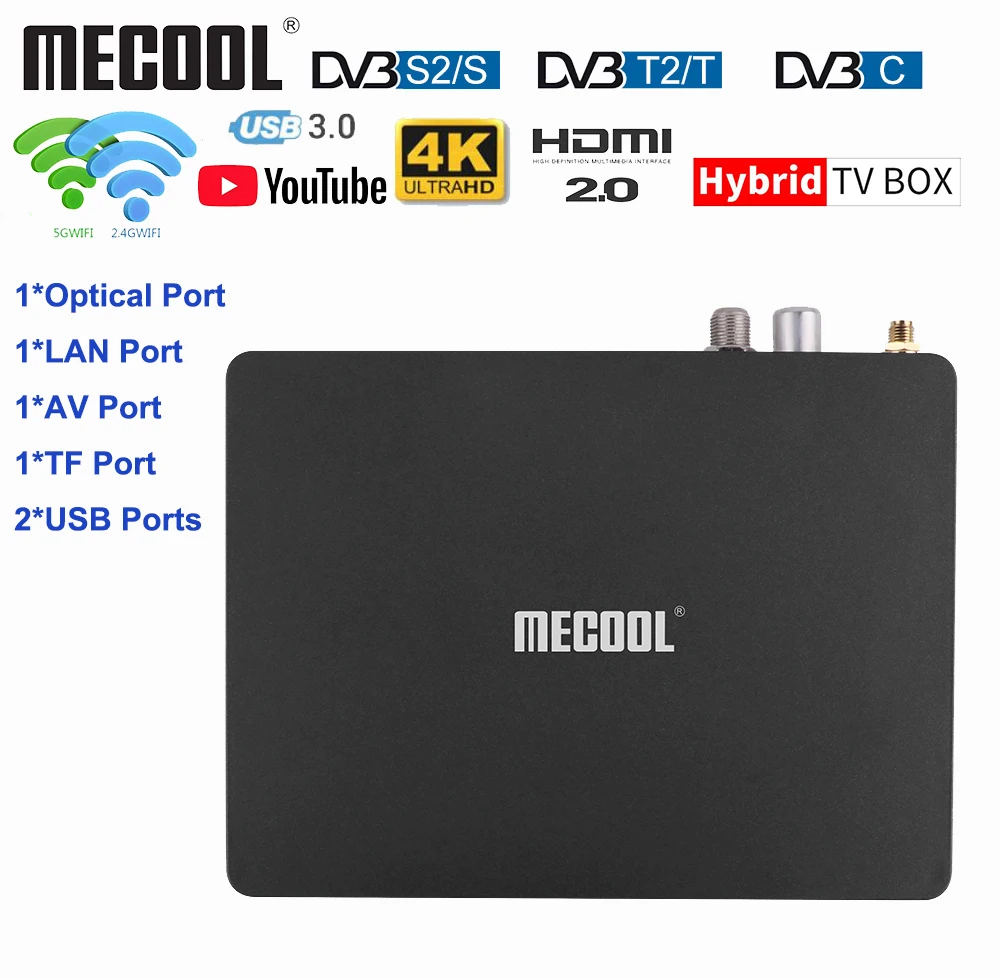 MECOOL K6 Smart TV Box DVB-S2 DVB-T2 DVB-C Android 7.0 HiSilicon HI3798M 2GB+16GB Media player Dual Wifi 4K 3D HD Set Top Box
MECOOL K6 Smart TV Box DVB-S2 DVB-T2 DVB-C Android 7.0 HiSilicon HI3798M 2GB+16GB Media player Dual Wifi 4K 3D HD Set Top Box